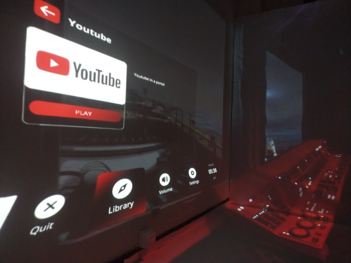 holospatial's tweet image. When we surf the (you) tube, we don't stare solemnly into a square screen. We jump in 🕳️ taking the whole room with us 💢