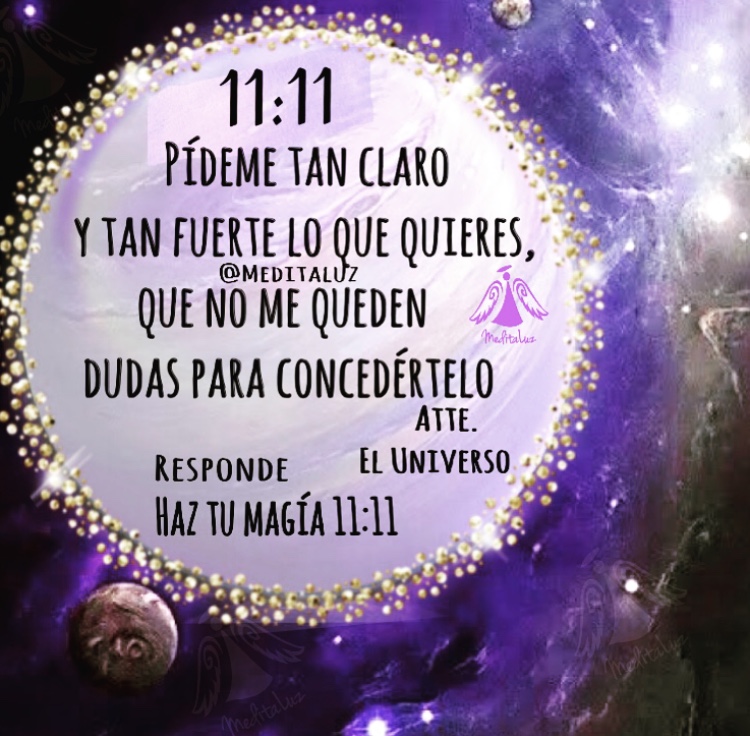 MeditaLuz_Arc's tweet photo. PORTAL 11:11

Cierra tus ojos y pide fuerte y claro lo que necesitas ahora.
El portal manifestador está abierto y disponible para ti. 🙌🏻

🌀#Afirma
Me permito recibir lo mejor y lo mejor llega a mi ahora 
🙏🏻♾🕊🙌🏻🕊♾🙏🏻 https://t.co/zqHpfVDLd1
