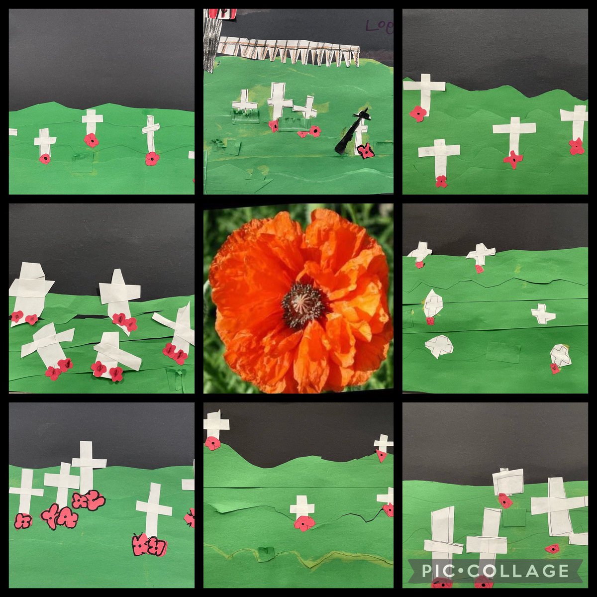 In Flanders fields the poppies blow
Between the crosses, row on row.
That mark our place; and in the sky
The larks, still bravely singing, fly
Scarce heard amid the guns below.
<a href="/EIMJaguars/">E.I. McCulley</a> #RemembranceDay #LestWeForget