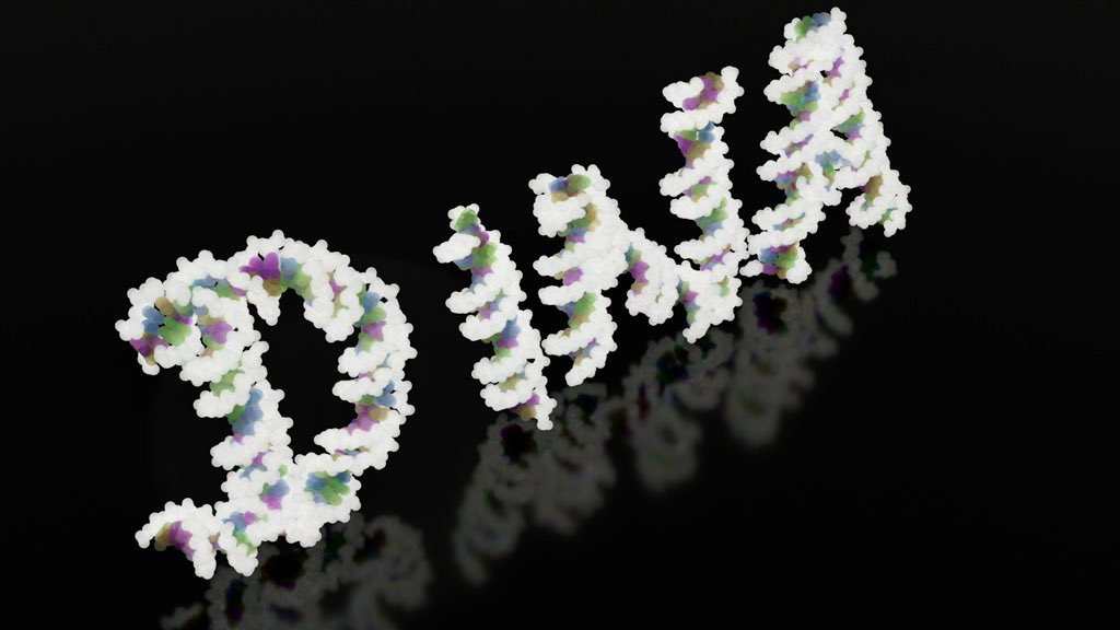 Learned some pretty amazing things in @bradyajohnston’s #molecularnodes workshop. Now I can finally write my name with DNA 🧬🥳

#blender #b3d