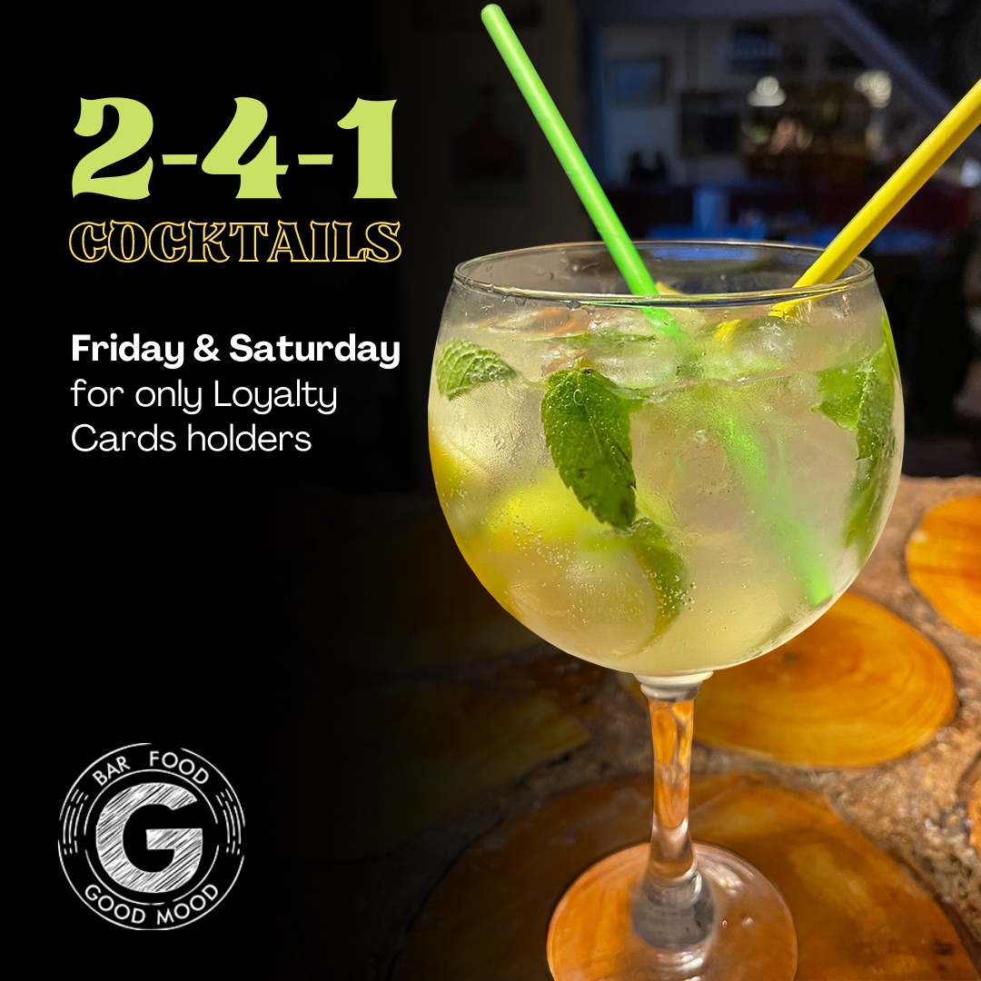NEW refreshing November promotion! 📣

2-4-1 Cocktail Special Offer 🤩
You can't miss it!

Promotion only for our Loyalty Card owners! 💳

Book your table now! 👇
📞 01493 509 523
🌐 gambas.co.uk

#Cocktails #BarFoodGoodMood #Gorleston #Norfolk #NorfolkFood #Gambass...
