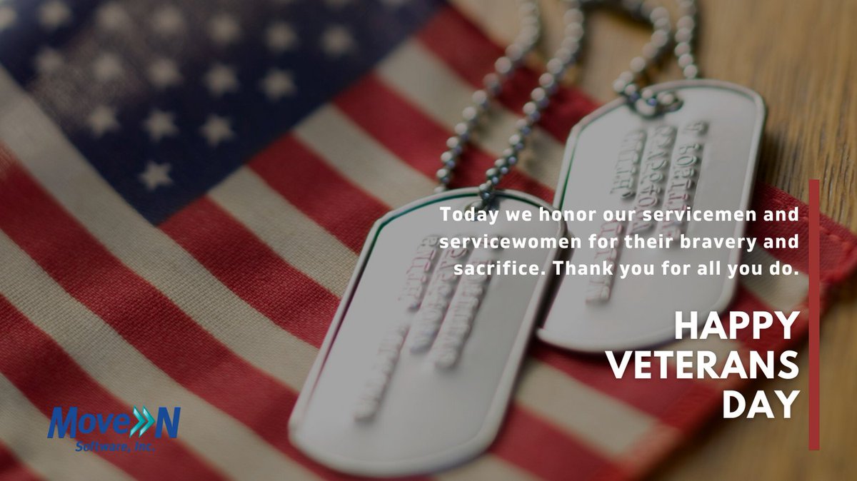 Happy #VeteransDay from Move-N Software!