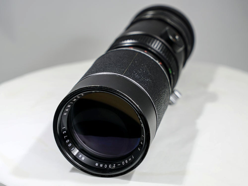 VintageCameraUS's tweet photo. Hanimex Tele-Zoom 90-230mm f4.5 Manual Focus Lens for Canon FD/FL Mount #photo #PhotoCamera 
$94.95
➤ https://t.co/2he5DobPPn https://t.co/JsPRyN16s8