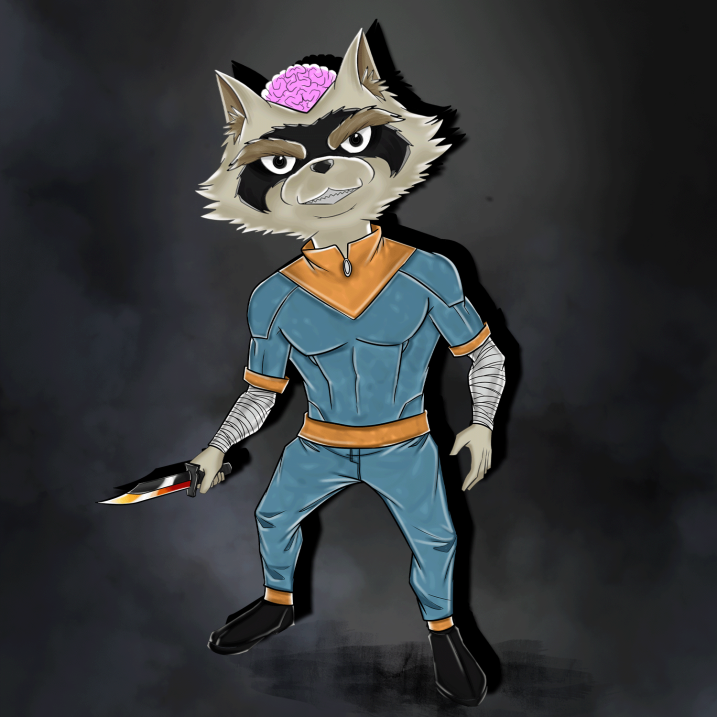 HootieBrains's tweet photo. First up, our wonderful, versatile, clever, tricky Raccoon.

One of six base characters in Hootie-Brains Series 3, our Forest Friends are soon launching with 110 mints each for 0.05eth on @GameStopNFT

🦝🐨🦎🐼🦆🐸

-W

#HootieBrains #HootieVerse #NFT #NFTCommunity #GamestopNFT https://t.co/LcoyJ2uzE3