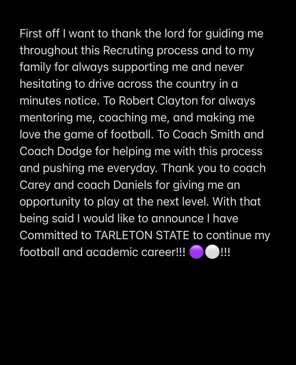 JakeHall2023's tweet image. #Committed ❗️❗️@TarletonFB