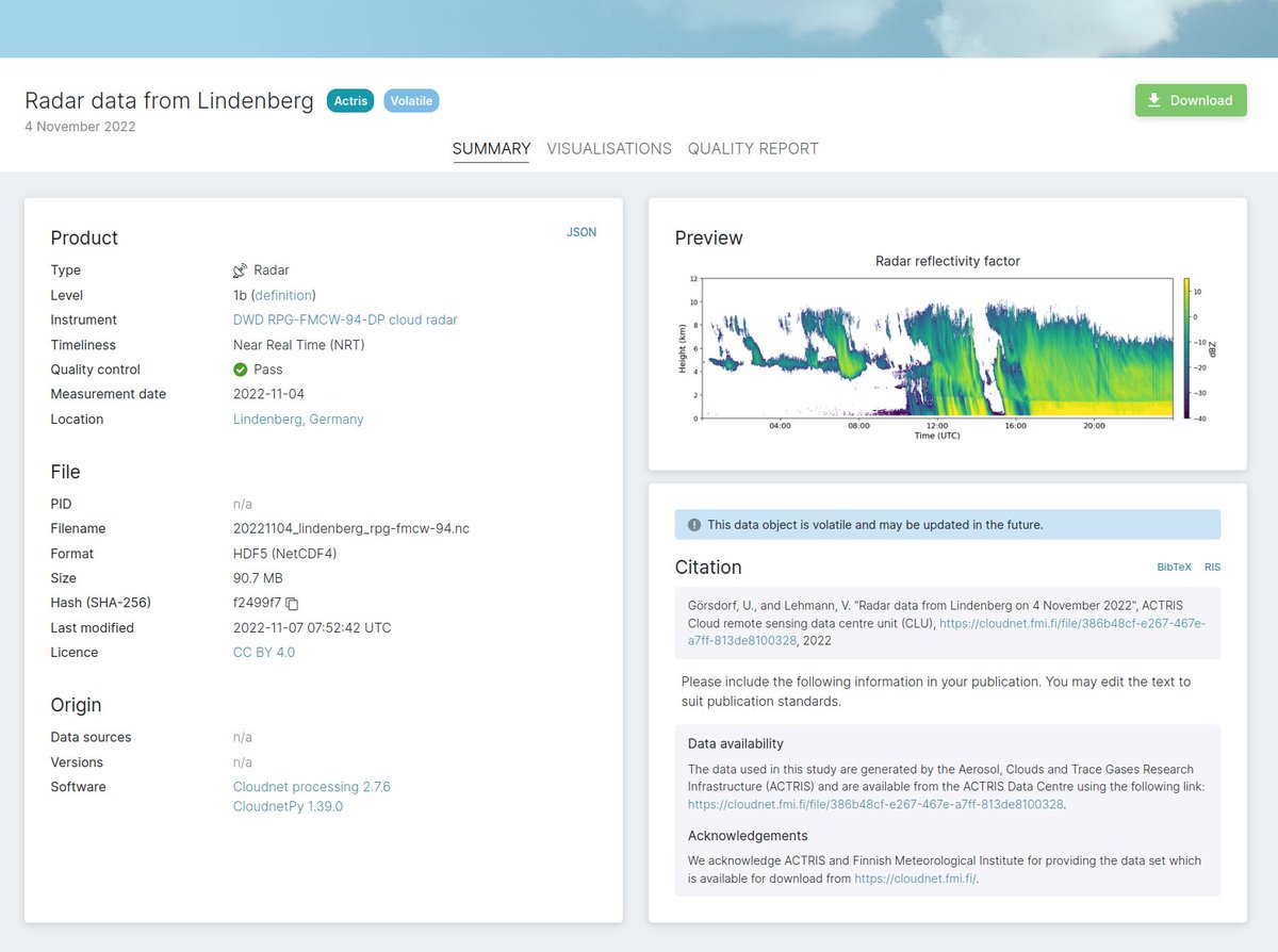 Cloudnet data portal landing pages just got better!