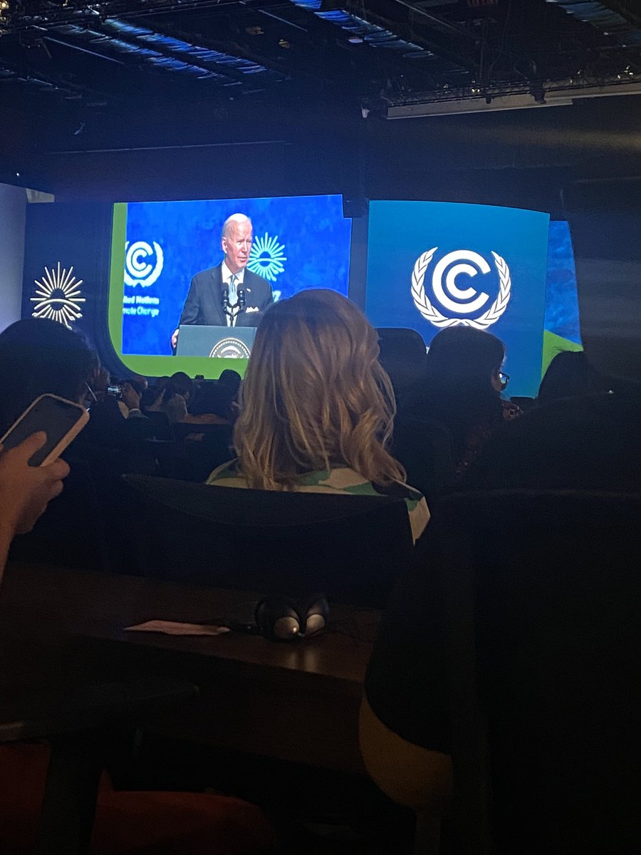 At President Joe Biden’s address today: “Good climate policy is good economic Policy” Biden says we are on track to meet our emissions goals by 2030. #InflationReductionAct #GreenNewDeal #JoeBiden