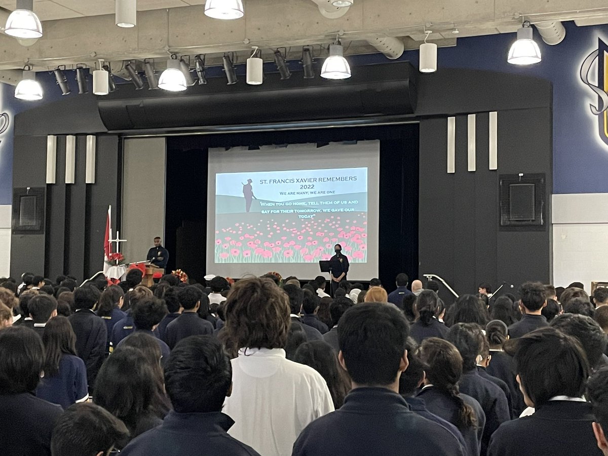 Lest we forget…
<a href="/DPCDSBSchools/">Dufferin-Peel Catholic District School Board</a> #remembranceday2022