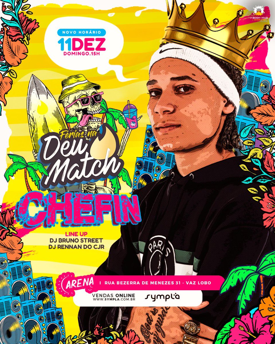deumatchoficial's tweet photo. ESTÁ ABERTA NOSSA TEMPORADA DE FÉRIAS NA DEU MATCH!!!!! 
Dia 11/11 TEM CHEFINHO NA MELHOR MATINÊ DE TODOS OS TEMPOS! ☀️ 
Link: https://t.co/0dznvwwKcH https://t.co/fIrf6j52tU