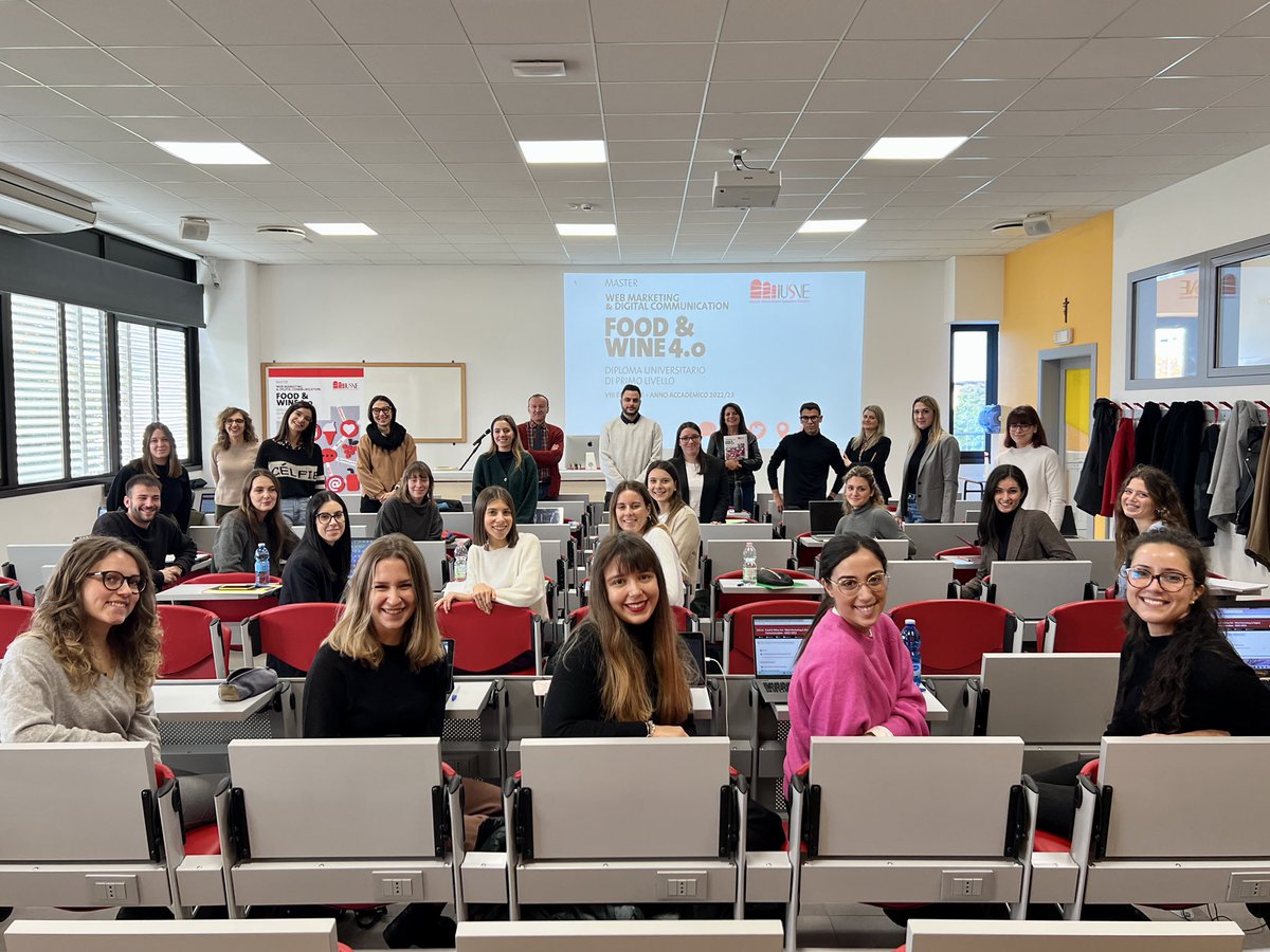 Comincia oggi l’VIII edizione del Diploma/Master Food &amp; Wine 4.0. Diamo il benvenuto a tutti gli studenti e auguriamo a loro un buon inizio! 

<a href="/IUS_VE/">IUSVE - Istituto Universitario Salesiano Venezia</a> <a href="/PiaFavaretto/">Maria Pia Favaretto</a>