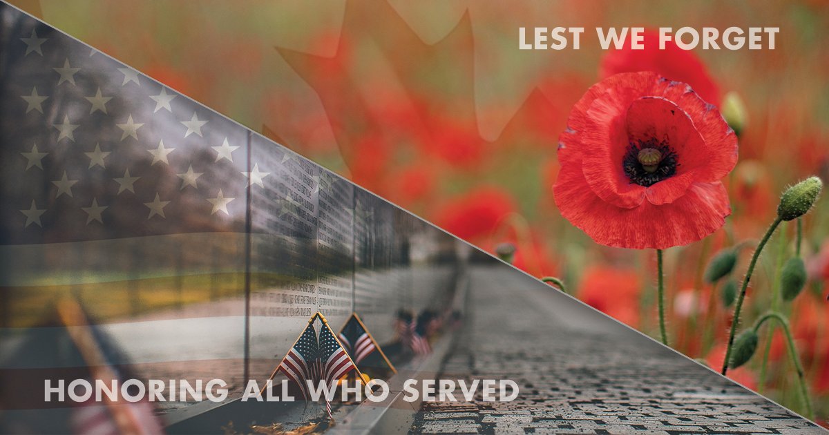 [Tecvalco Canada] - Today we honor those who made a great sacrifice for us. Lest we forget. 🇨🇦
#RemembranceDay2022 
[Tecvalco USA] - To all the brave, courageous men and  women who have served this great country, thank you for your service, we salute you! 🇺🇸
#VeteransDay2022