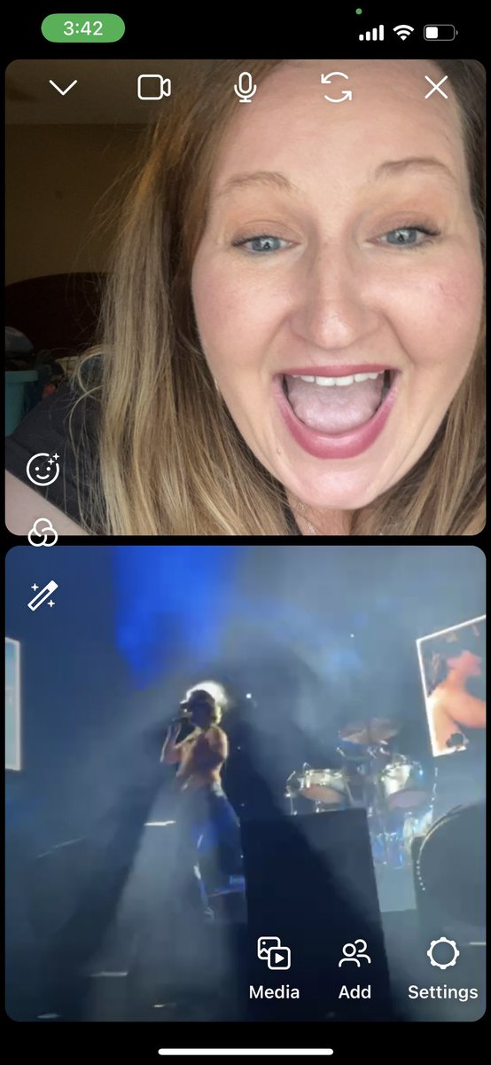 I mean… I saw you via a phone screen a few times <a href="/LukasGraham/">Lukas Graham</a>  Thanks  to my friend <a href="/mathildedrachma/">M A T H I L D E</a>! But it’s not quite the same 💜 I hope to see you soon !!! #lukasgraham #2023