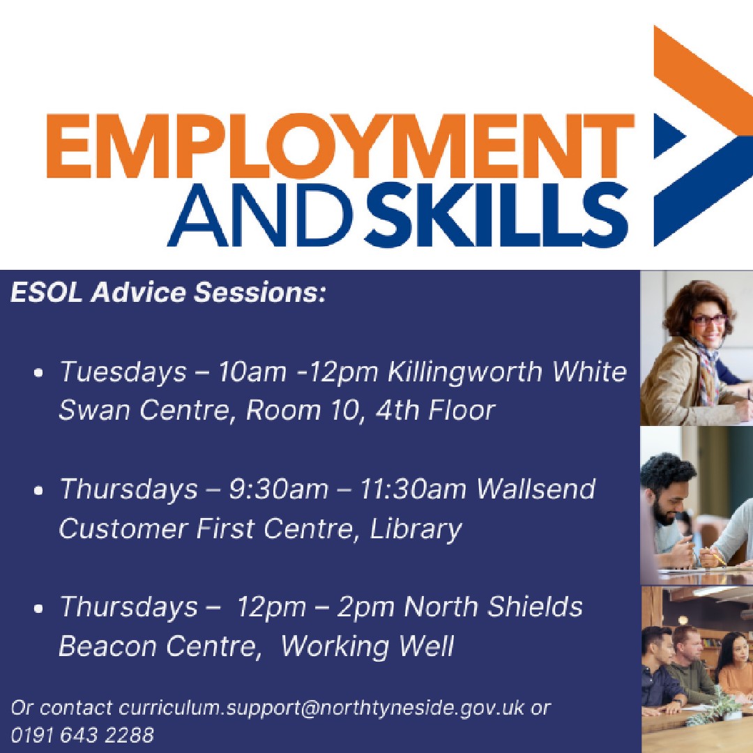 Need help with English? Come to an ESOL advice session