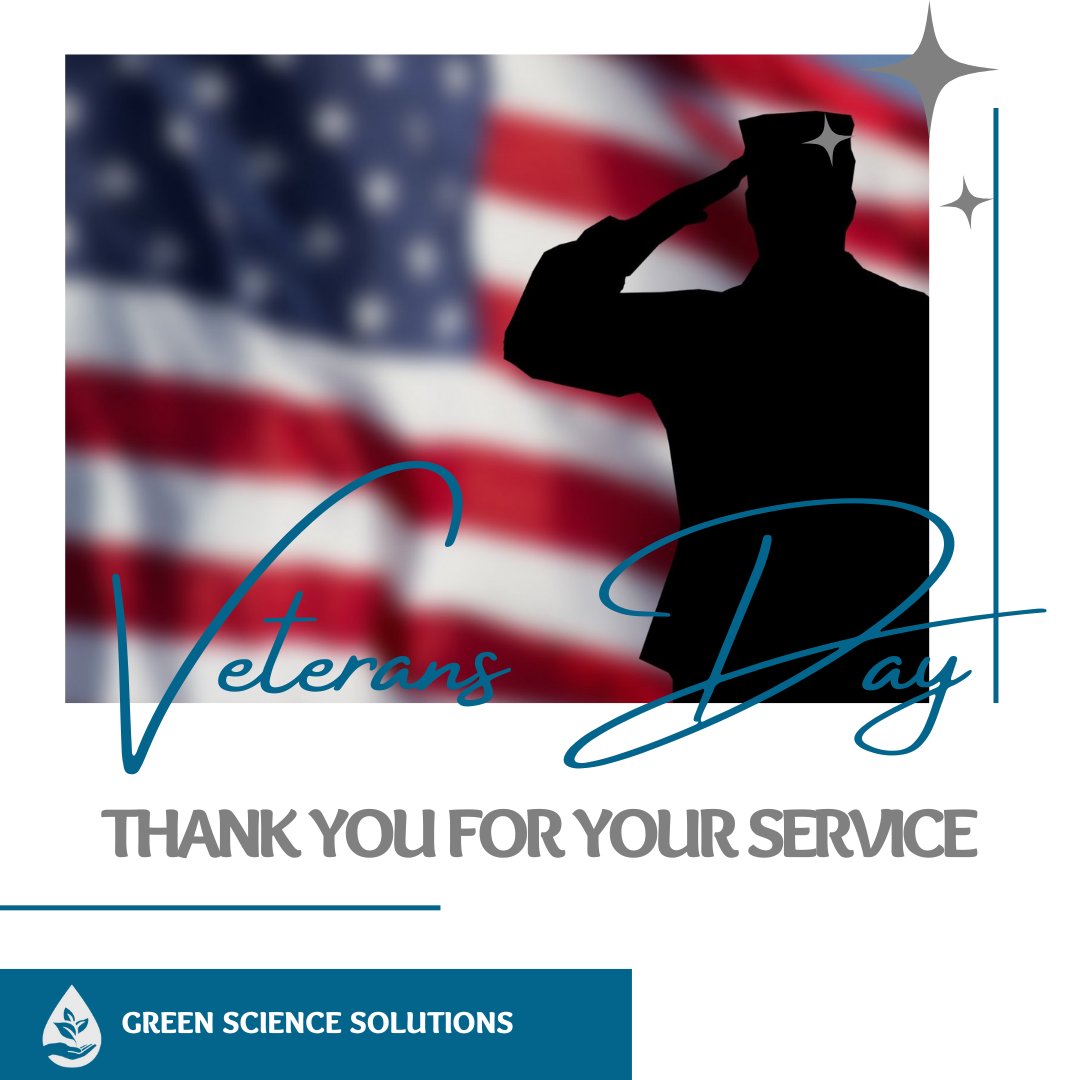 GreenSciUS's tweet photo. The Green Science Solutions Team thanks all those who have served to protect our country. Thank you for your bravery and courage.
#greensciencesolutions #gss #VeteransDay #veteransday2022 #SupportOurTroops https://t.co/duy0UEVsvS