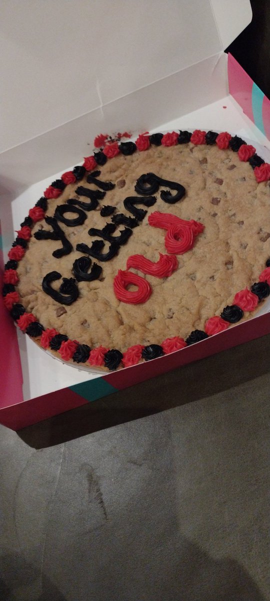 Grammar police calling <a href="/MilliesCookies/">Millie's Cookies</a> - just joking, birthday "boy" loved it