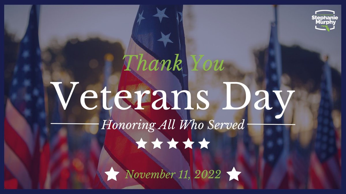 This #VeteransDay and every day, I am thankful for the service and sacrifice of all who served in our armed forces. The freedoms and values we enjoy in the United States, we owe to our veterans. Thank you for your endless contributions to our country. We are forever grateful.