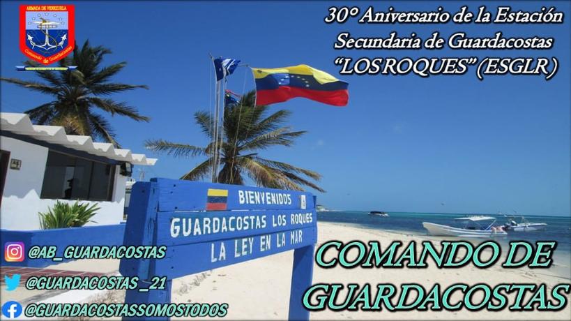 AB_Guardacostas's tweet photo. Arribando a su 30° Aniversario al servicio de este glorioso Comando, el @VA_AgueroJorge, Cmdte @AB_Guardacostas felicita efusivamente a la Dotación que integra la Tripulación de la Estación Secundaria @esglr02, exaltando su ardua labor, compromiso y lealtad a nuestra amada Patria https://t.co/0CG4Q6bwlJ