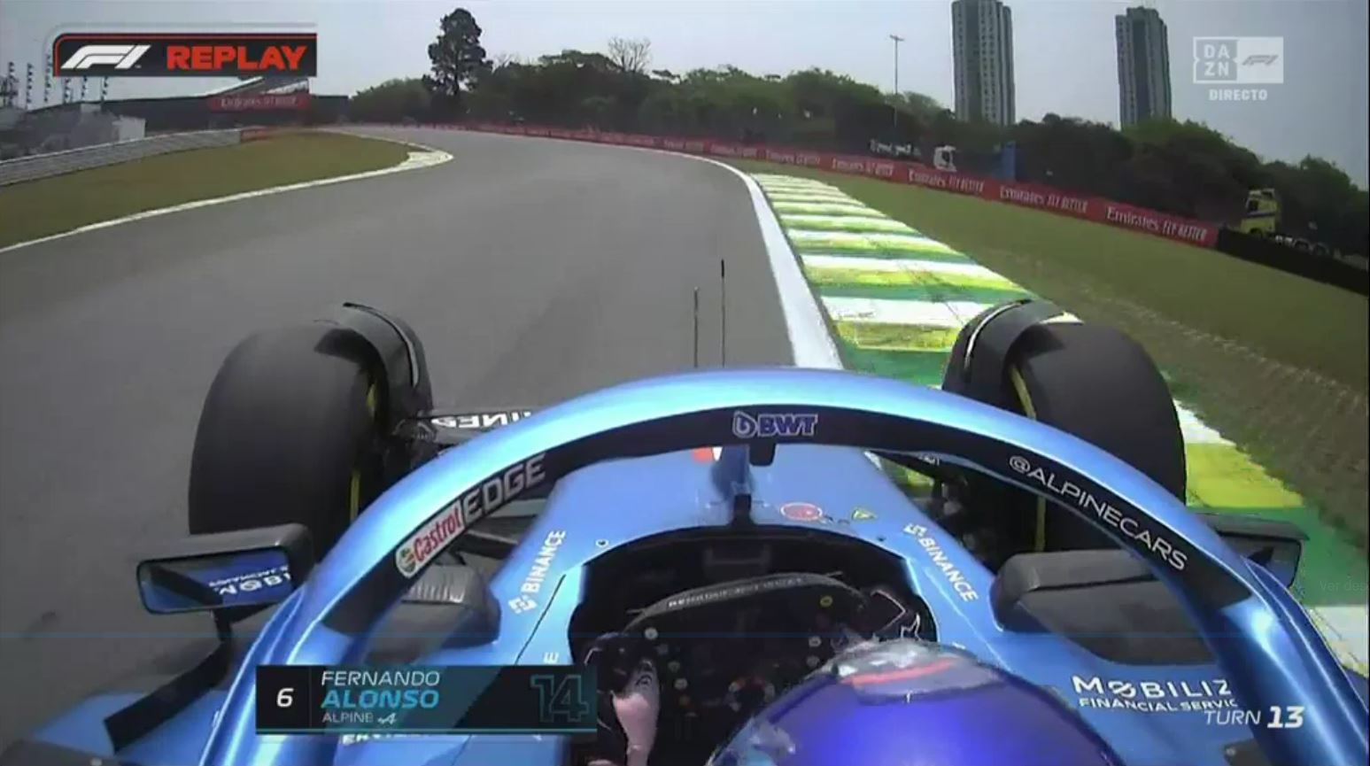 Alonso durante le FP1 del Brasile © Unknown cronaca live diretta