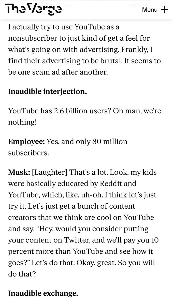 alexeheath's tweet photo. As you’re reading this, imagine you are a Twitter employee. Half your colleagues were just laid off by email, your executives keep resigning, and you are getting to hear from Musk for the first time in a meeting he scheduled less than a half hour before https://t.co/QcmVcKsxy0 https://t.co/7JCxeKWewY