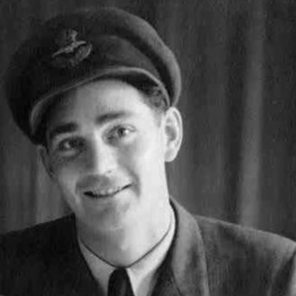 Smilin_Rylan's tweet photo. Today I'm remembering my great uncle "Buzz," Harold Earl Brown - my grandpa Ray's younger brother - a pilot from Saskatoon who's plane was shot down over Kaiserslautern, Germany on Sept. 28th, 1944. Lest we forget. 
#remembranceday #lestweforget #WeWillRememberThem #ArmisticeDay https://t.co/jI5ejQfFF4