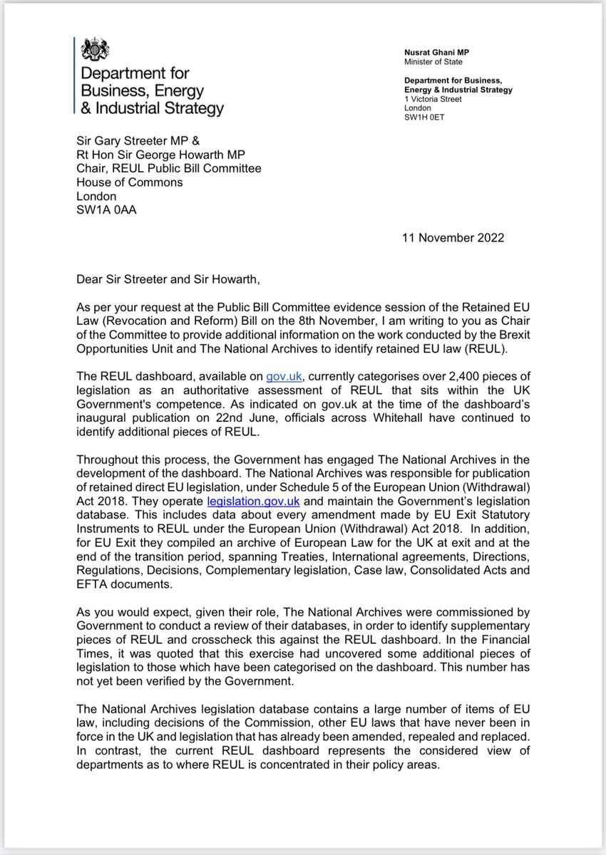 stellacreasy's tweet photo. If you think this Government have no idea what they are doing, it’s because they don’t -minister admitting they don’t know how many of your rights their retained law bill will delete, but hope to tell us after it’s been passed - so no chance of stopping. Last count it was 4,000… https://t.co/Opg9If0Yhc