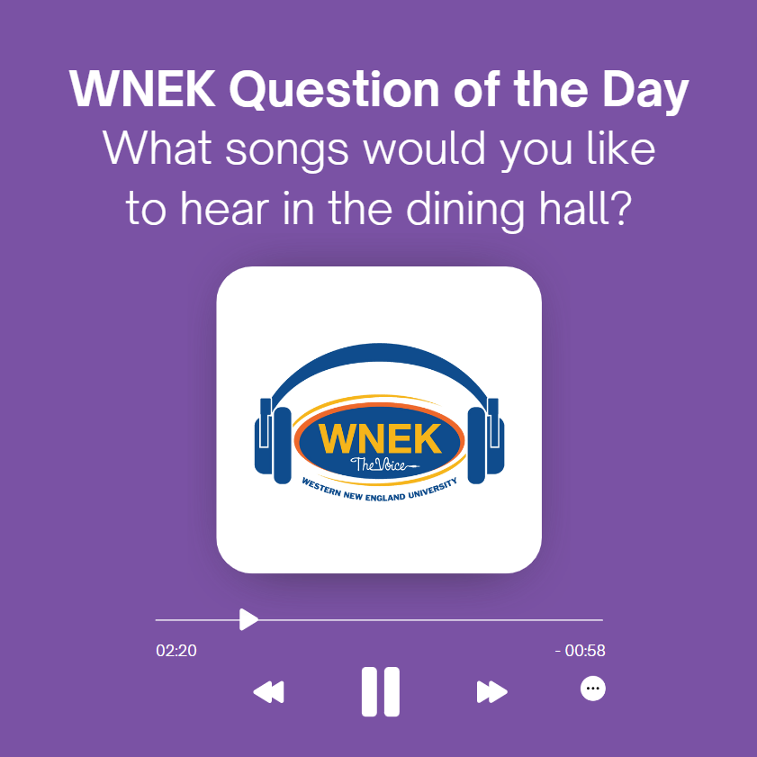 Today's question of the day... what songs or types of songs would you like to hear in the dining hall? Wink wink 😉