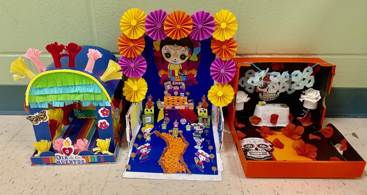 BerthaChapa1's tweet photo. So impressed with the great ideas and beautiful work our students put into their Dia de Los Muertos projects. Celebrating and learning about culture diversity! @NISDDriggers @NisdBILESL https://t.co/LI4BKqK38m