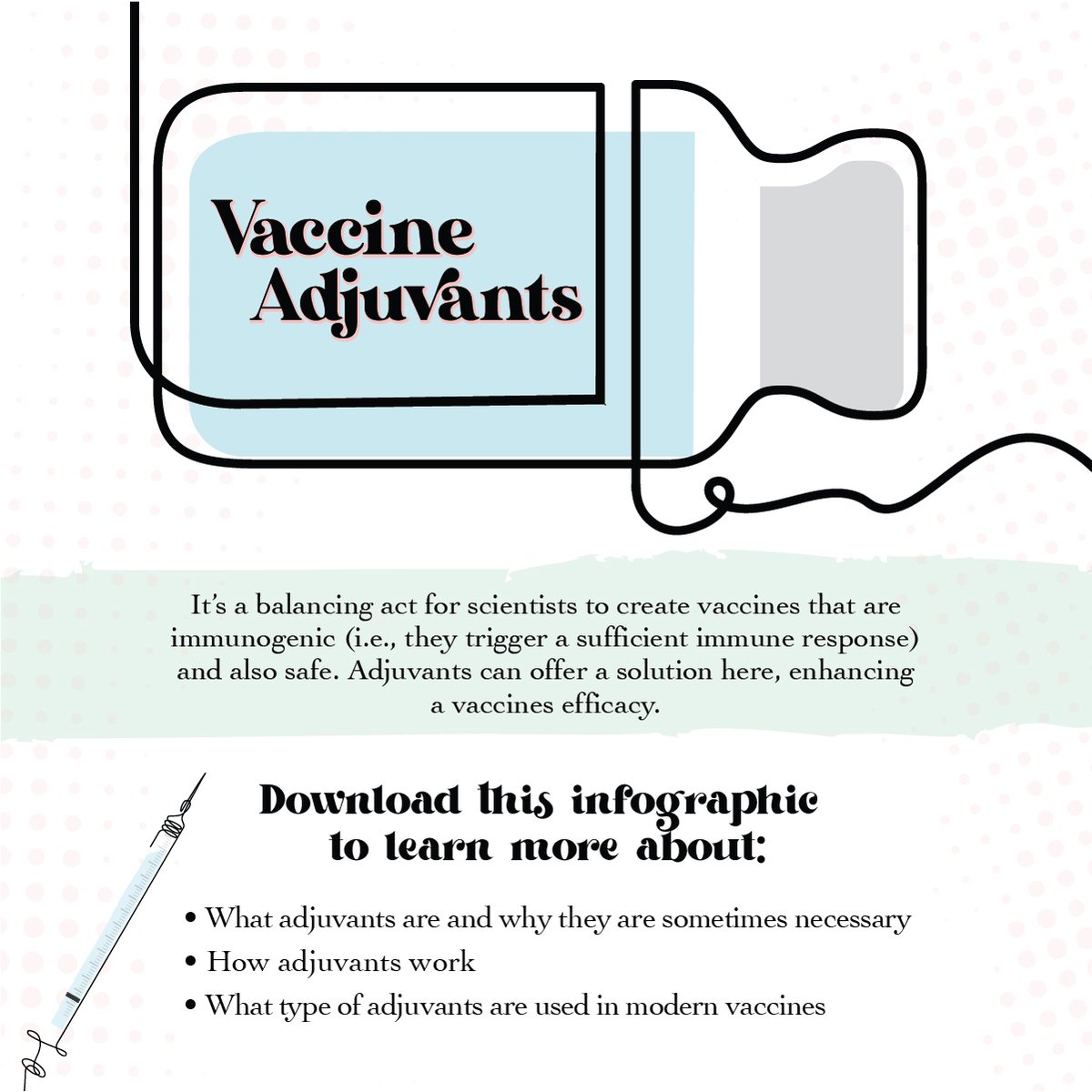 It’s a balancing act for scientists to create vaccines that are immunogenic (i.e., they trigger a sufficient immune response) and also safe. Adjuvants can offer a solution here, enhancing a vaccine's efficacy.

go.technologynetworks.com/vaccine-adjuva…