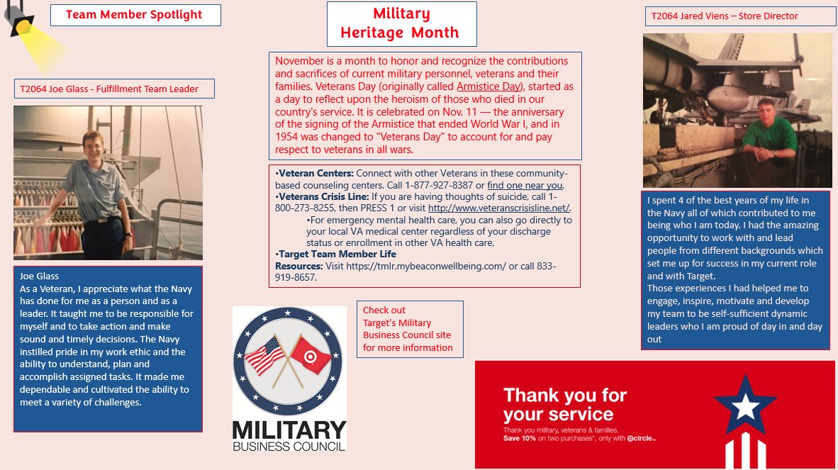 Happy November! 🍁🍂 #D354 DEI Newsletter!
This month we are celebrating Native American Heritage Month , Adoption Awareness Month , Trans Awareness Week , Military Heritage Month. 
 #G393CaresGrowsWins
 #diversityequityandinclusion <a href="/ParkerTGT/">Parker</a> <a href="/AlexCoogan3/">Alex Coogan</a> <a href="/lowcountry2009/">Joseph Forsha</a>