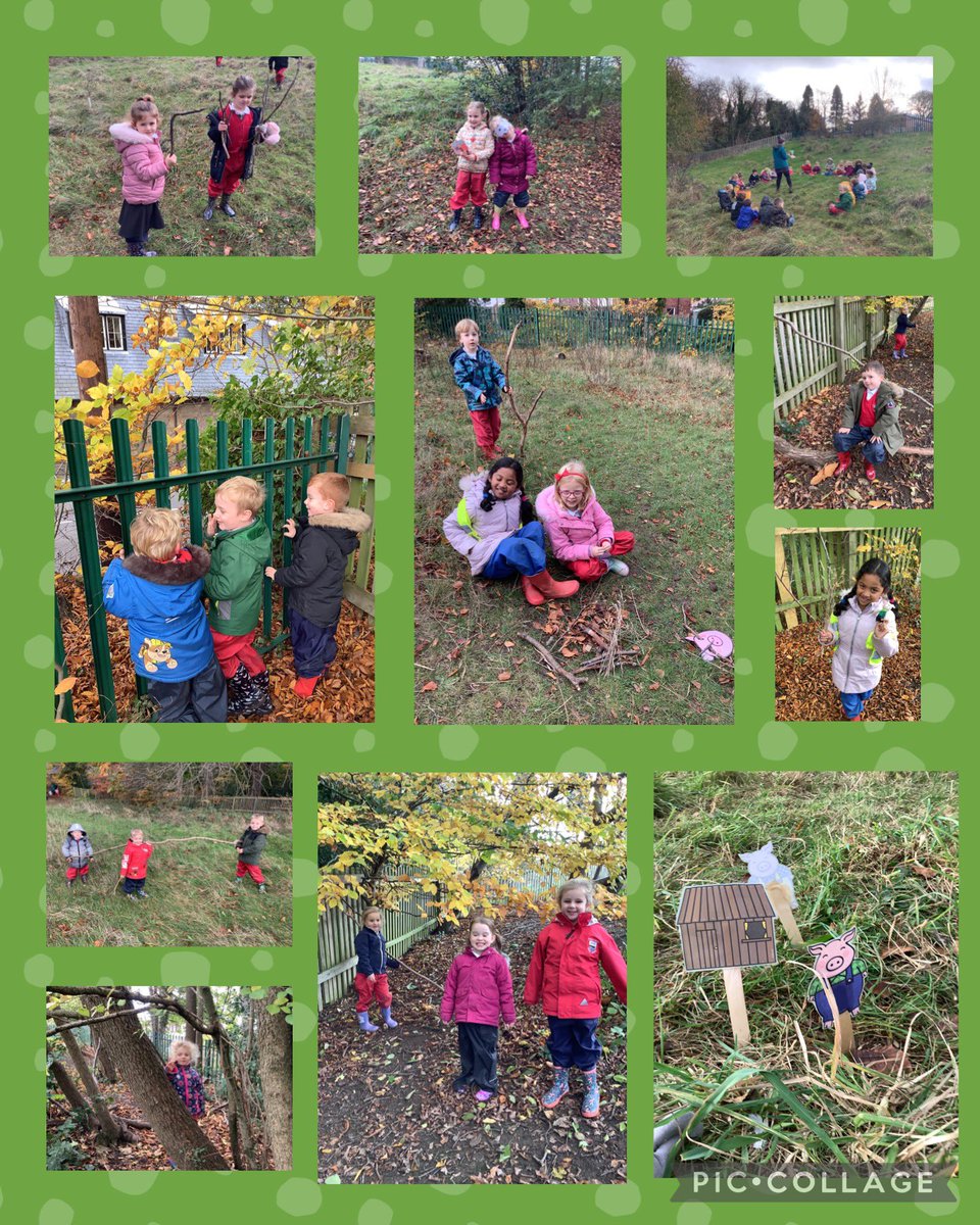 Reception have been busy building houses for the three little pigs in Leafland today!🪵🐽🍁