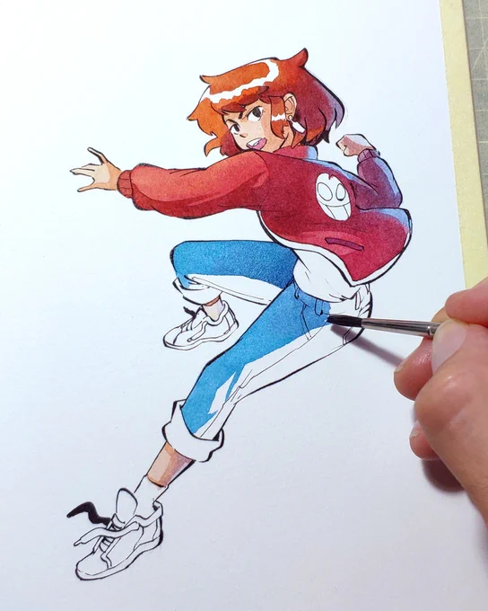  Usual process pics (Indian ink and watercolors) 