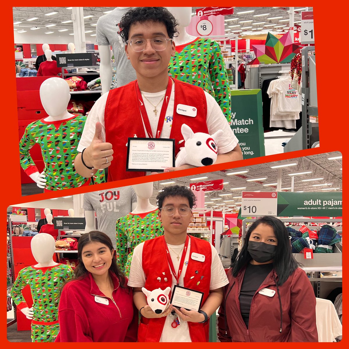 Congratulations to our October  you matter award winner ; Closing TM Enrique! Thank you for all that you do. We appreciate you. #YouMatterAward <a href="/JessQuichimbo14/">Jessica Maribel Quichimbo</a> @angiefromHR <a href="/OJ_DE_TGT/">OJ</a>