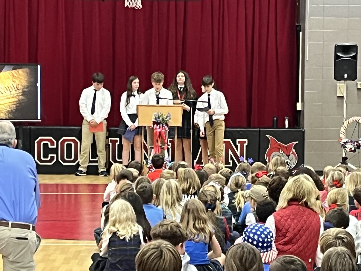 spichera's tweet photo. Thankful to attend the Veteran’s Day program at St.Columban! Students put together an outstanding morning to honor those who serve and have served the US. https://t.co/iMCfQ3Vjwq