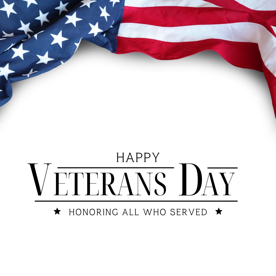 Happy Veterans Day and Thank You to all who have served our great nation! 

#VeteransDay #USA