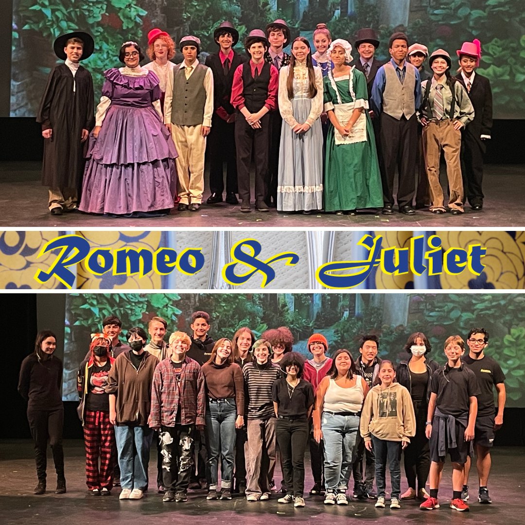 Congratulations to all our students in the Cast and Crew of this year’s fall play, Romeo and Juliet! Very well done, everyone. We’re proud of you! #performingarts #theatereducation @mycuhsd