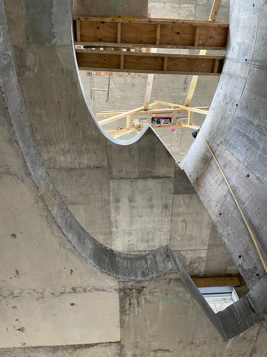 Concrete formed for a new staircase, very skilfully done!
