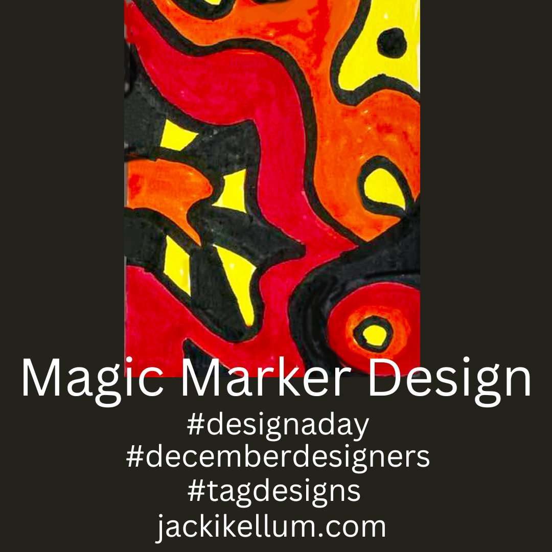jackikellum's tweet photo. Join me for #decemberdesigners #designaday #tagdesigns. We will use common #Crayola Magic #Markers and #tags to create a new #abstract #tagdesign every day. Great for learning #composition. Great for loosening up. #Christmas #ornaments #Advent https://t.co/n4iLTdIdqD