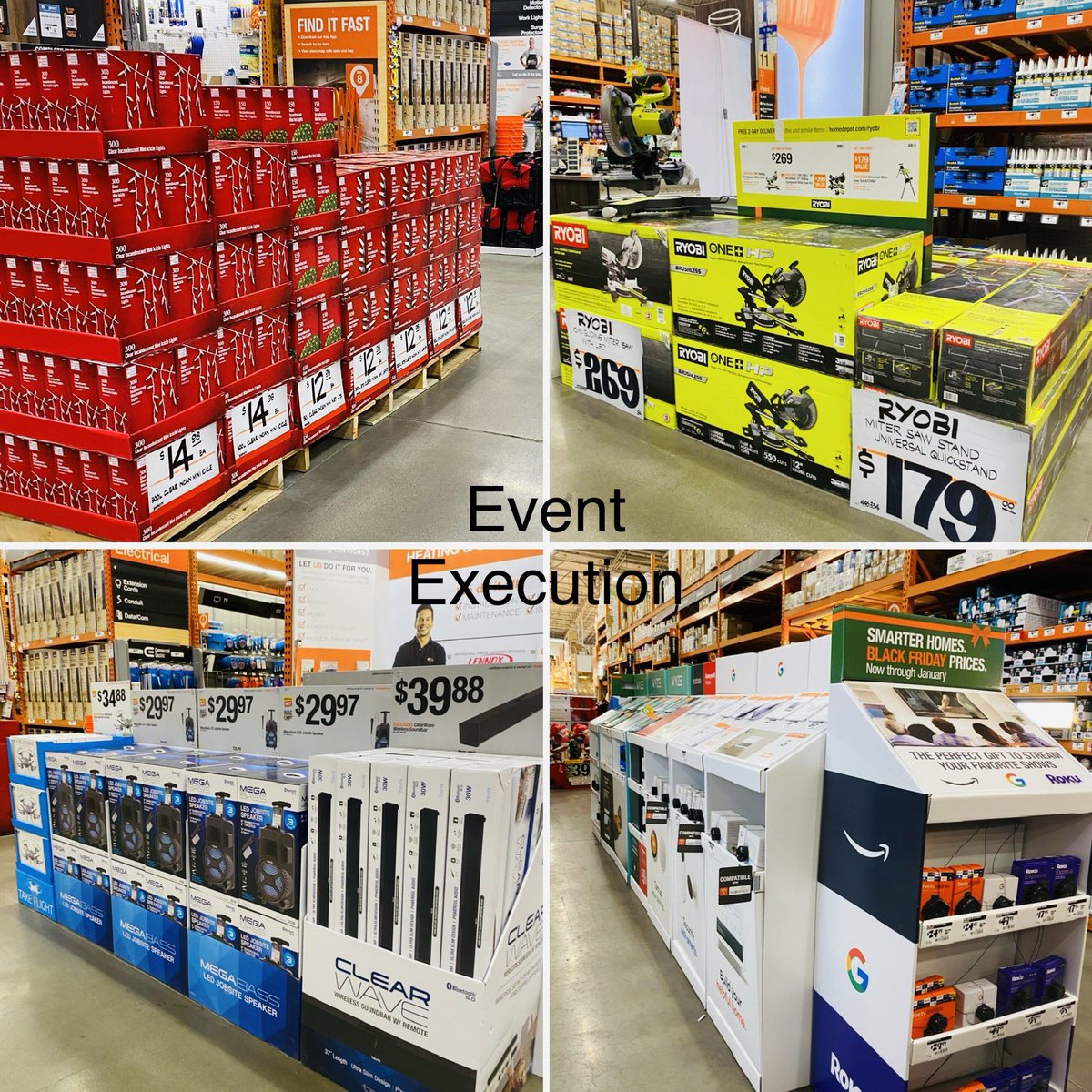 1022 West Stockton Home Depot portable power is instock and ready for the weekend!! #smarttrain #christmaslights #PORTABLEPOWER #merchanisingexecution #D20