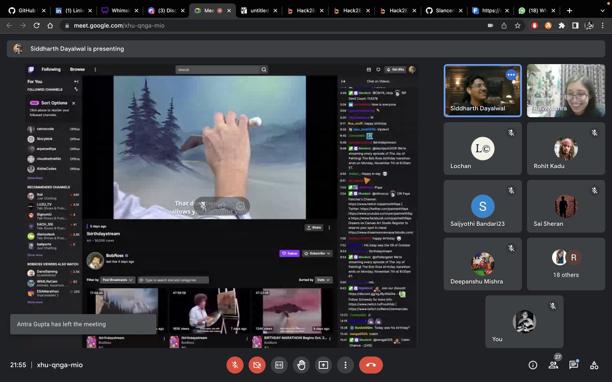 Souvikp21570038's tweet photo. never thought hackathons are so amazing ,
we don't code we draw...😅
MS PAint Bob Ross ...
@Hack2Educate 
#painting #hackathon https://t.co/eQU4eOvqul