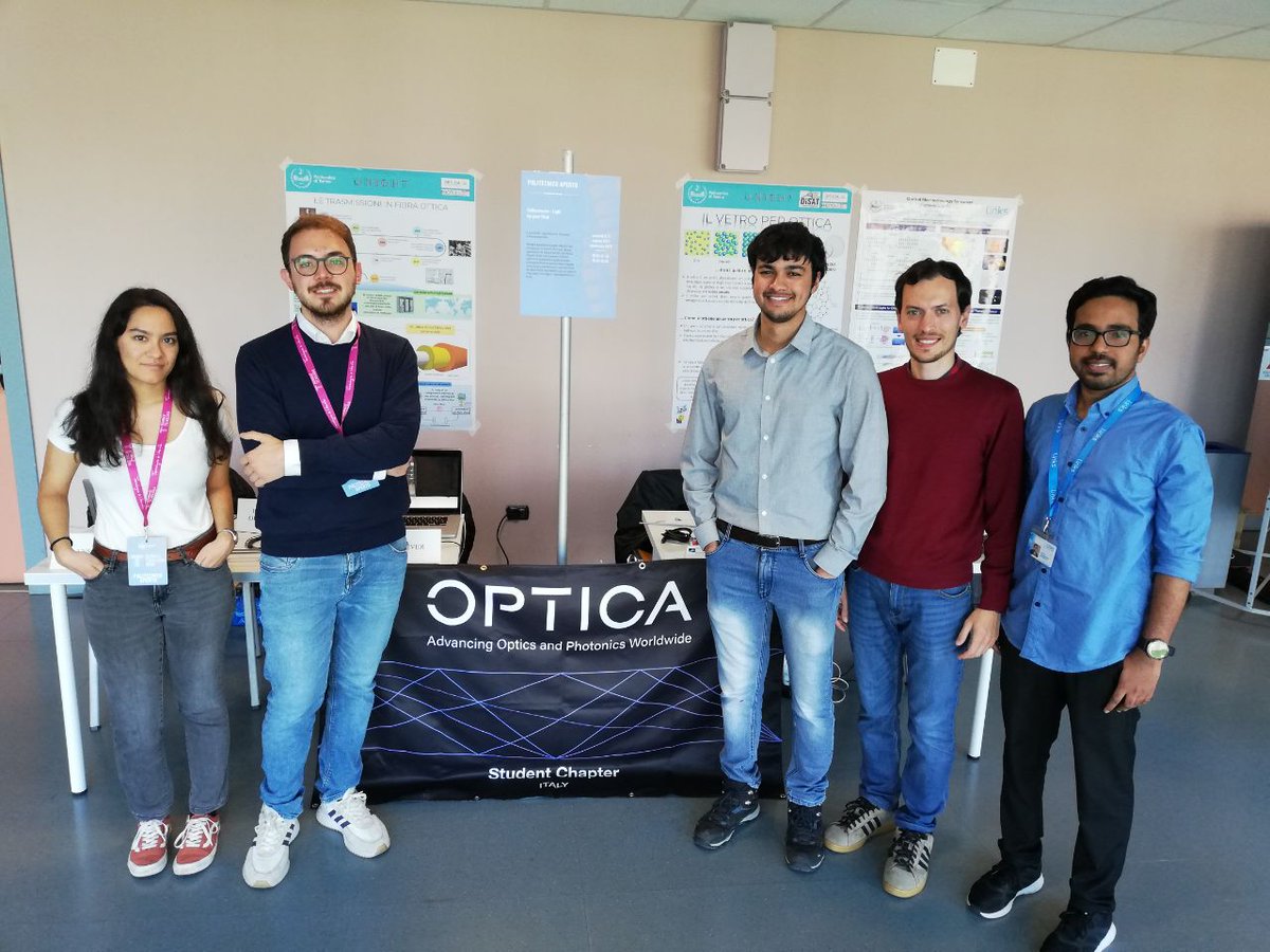 OpticaTorino's tweet photo. Great Days in Politecnico di Torino for "Biennale della Tecnologia"! 
You can find our stand "Opticamente - Light Up your Mind" from today until sunday. 
Happy to share our research and experiments with you and to... light up your mind!
#biennaletech @BiennaleTech @PoliTOnews https://t.co/kJp9aLUc5n