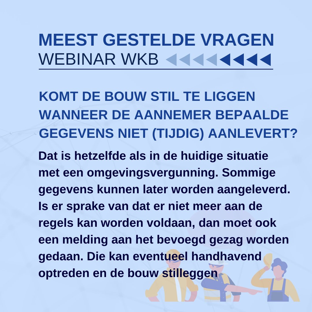 Er leven een hoop vragen rondom de Wkb. Dat merkten we ook tijdens onze webinars. We lichten er 3 uit: Wil je dieper op de Wkb induiken? Wij hebben een hoop vragen al beantwoord in onze blogs:hubs.ly/Q01s4prk0 #wkb #omgevingswet #bouw #kwaliteitsborging