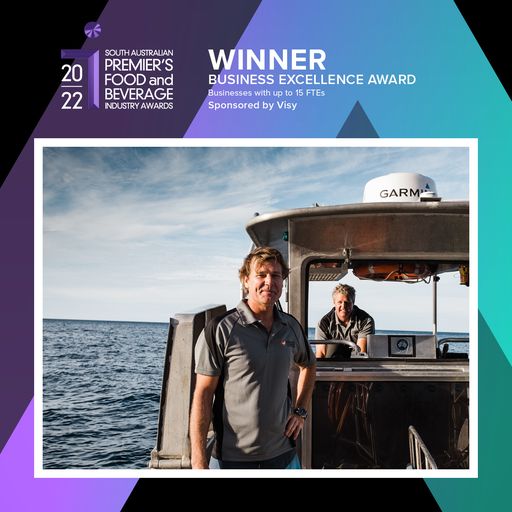 Eyre Peninsula's Eyrewoolf Abalone wins the 2022 Business Excellence Award (<15FTEs) - congratulations to the Woolford family. #SAFoodAwards #FoodSouthAus