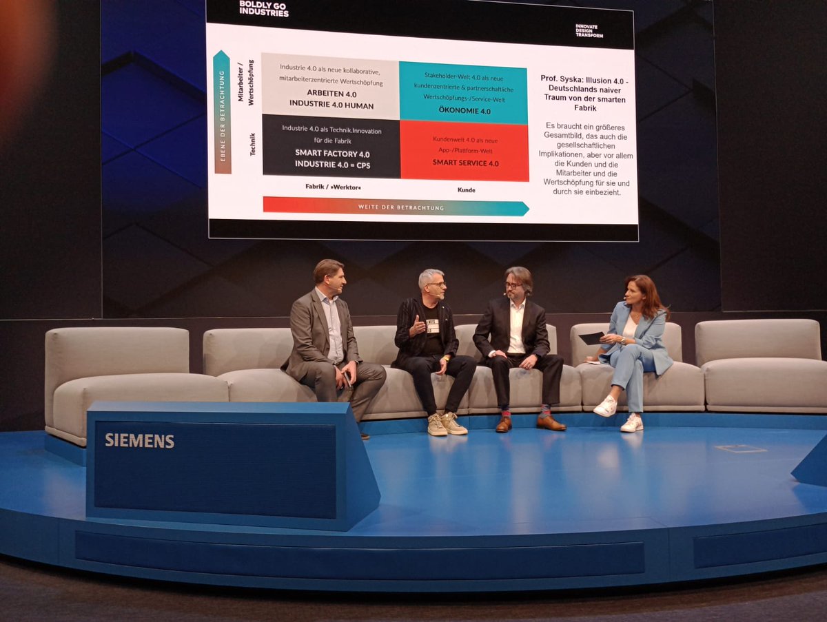 Unser Boldly CEO Andreas Jamm gestern auf der Siemens Hauptbühne der SPS Eurodrive Nürnberg im Austausch mit dem <a href="/Siemens/">Siemens</a> Management:

#SPS #Boldlygo #DigitalInnovation