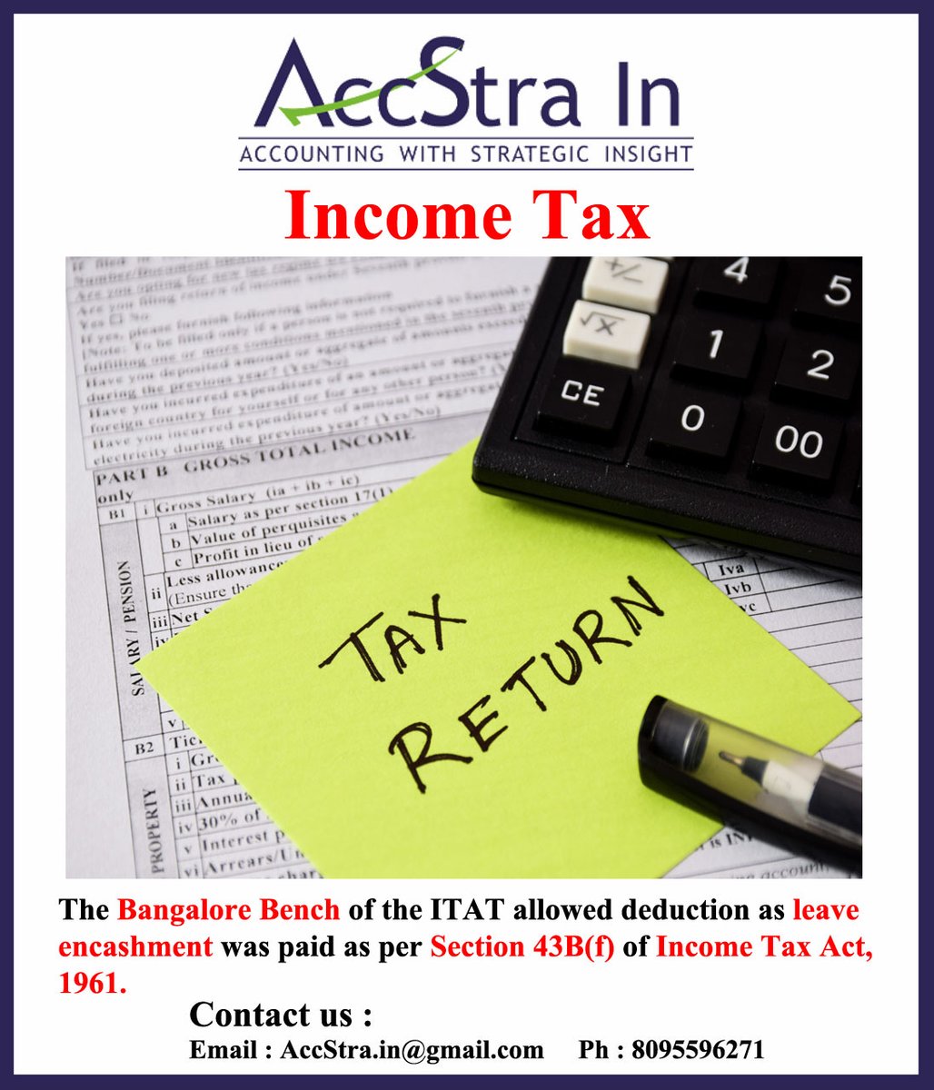 accstra_account's tweet photo. Income Tax

Follow us for more content : https://t.co/2xO2qMCSE7

#Accounting #GSTUPDATES #deduction #employees #software #finance #GST #fine #ESI #ITR #tax #GSTR4 #TDS #tax #ITAT #efiling #registration #incometax #bangalore #bench #section #allowed #delay #act #encashment #paid https://t.co/WY7Sqln9w5