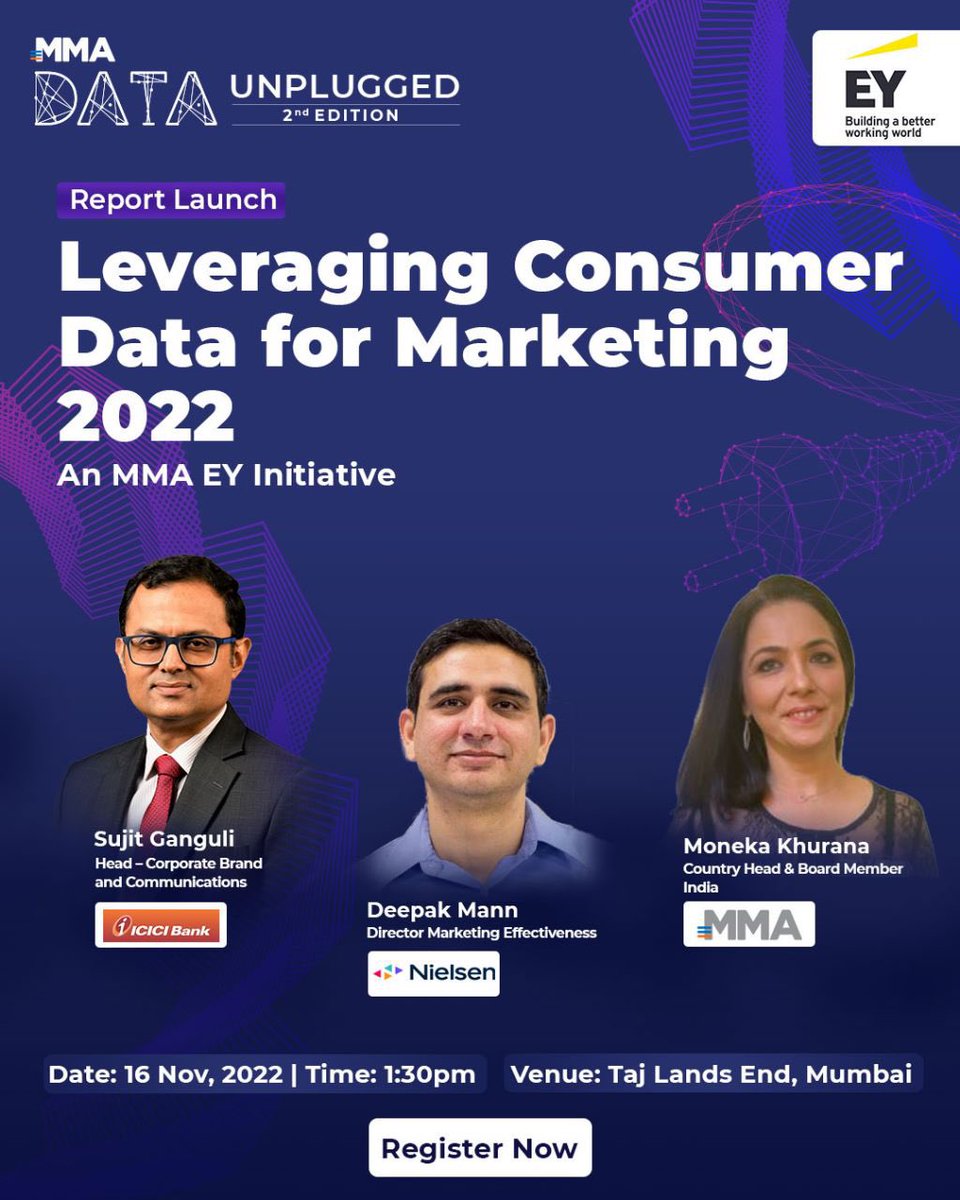 Vserv's tweet photo. 5 days to the launch of MMA-EY report on consumer #data at 2nd edition of #DataUnplugged

#Vserv #MMA
@DippakKhurana @varunpapneja @MMA_APAC https://t.co/K0jJ09GdGm