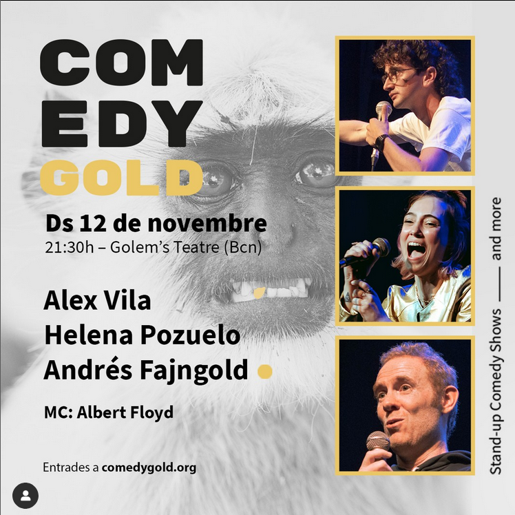 MassaComedy's tweet photo. Si us heu quedat sense entrades, però teniu ganes de veure bons shows de comèdia a Barcelona aquest cap de setmana, us recomanem:
🔴Avui: @autonomusical 
🔴Demà: @comedygoldbcn https://t.co/tGTM4shJAA