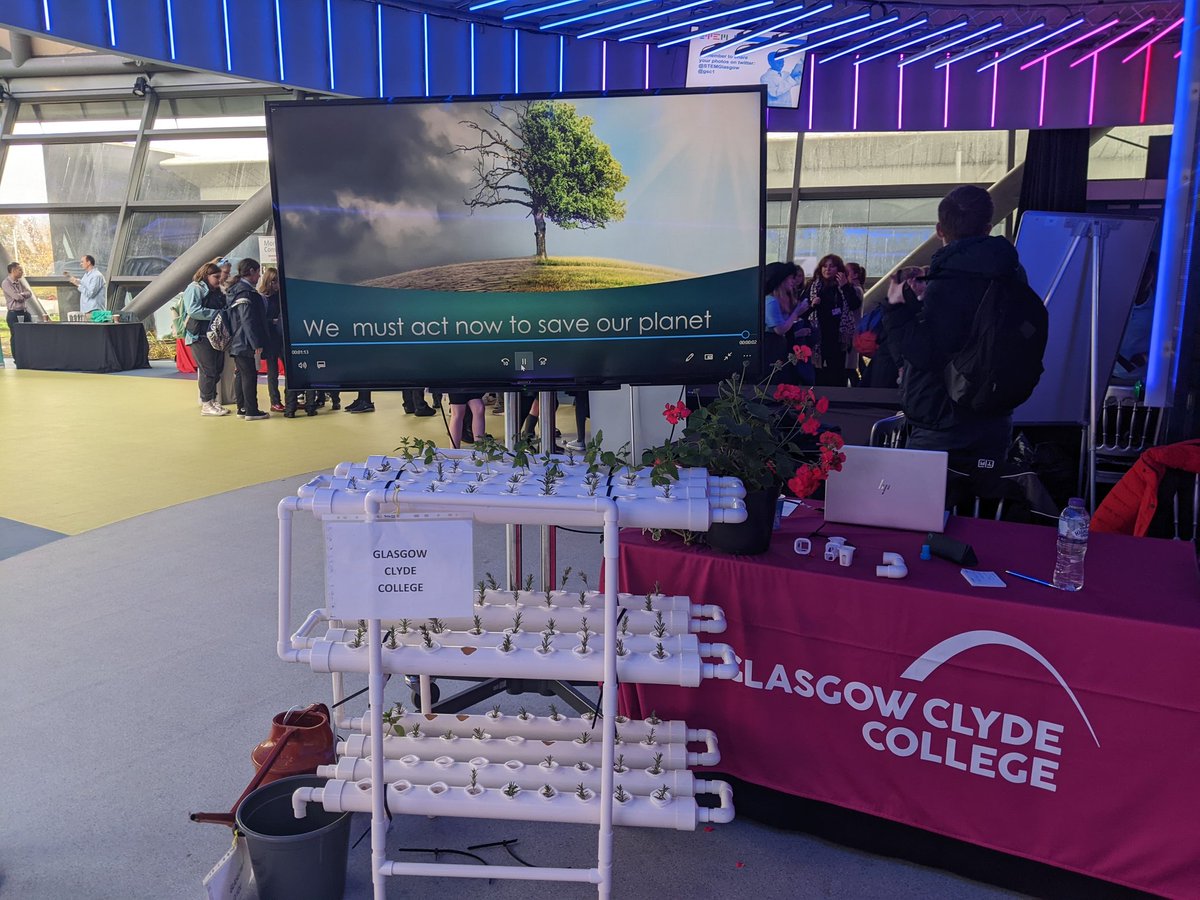 Hydroponics to help save the planet! <a href="/GCChorticulture/">Glasgow Clyde College Horticulture</a> <a href="/STEMglasgow/">STEM Glasgow</a> #ScotCareersWeek22