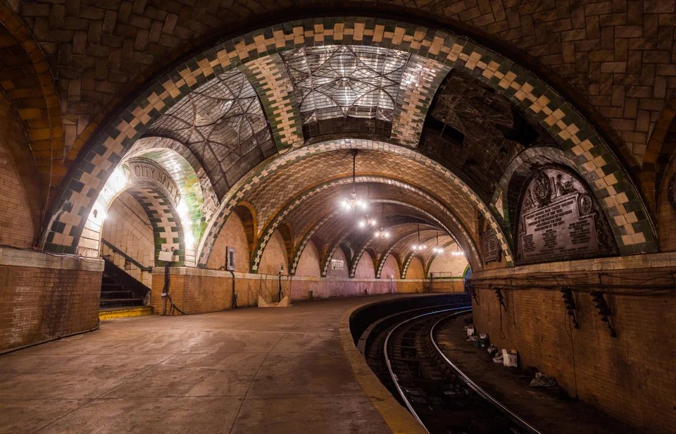 DavisSalika's tweet image. New York City’s stunning and abandoned Subway Station.