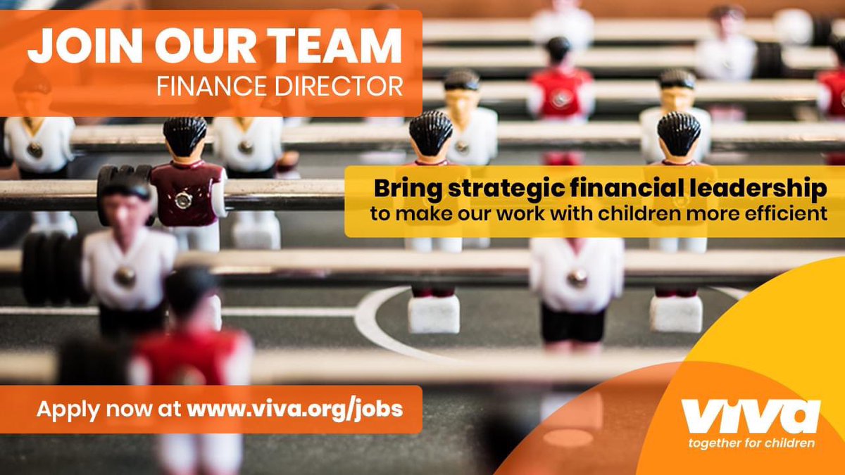 There’s already an opportunity to come work with me at <a href="/vivatogether/">Viva</a>. 

Could you be our next Finance Director? Let me know if you’re interested. Please share.

viva.org/jobs