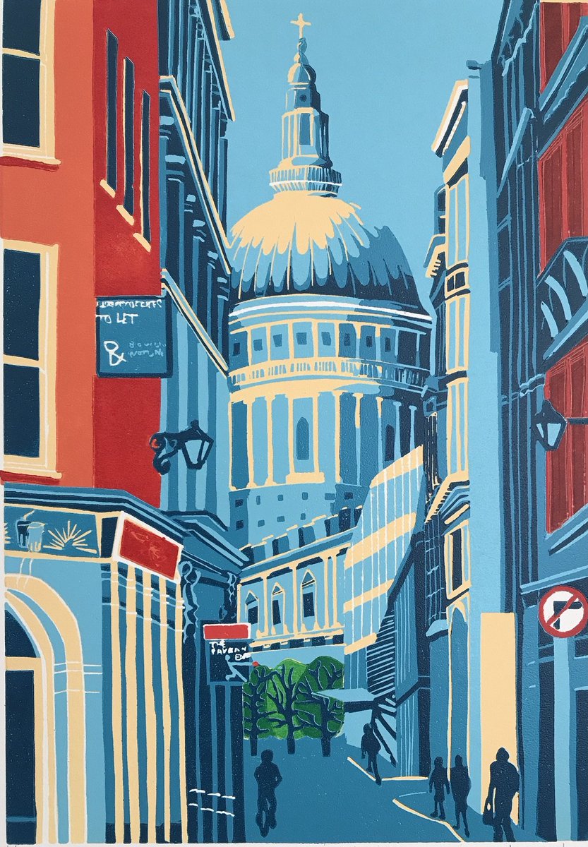 Beautiful pet portraits by <a href="/timothysuttonuk/">Timothy Sutton</a> and favourite linocut views by <a href="/jennie_ing/">Jennie Ing</a> in our current show. Lots of cheer. On till Sunday 20th November. 
#petportrait #linocut